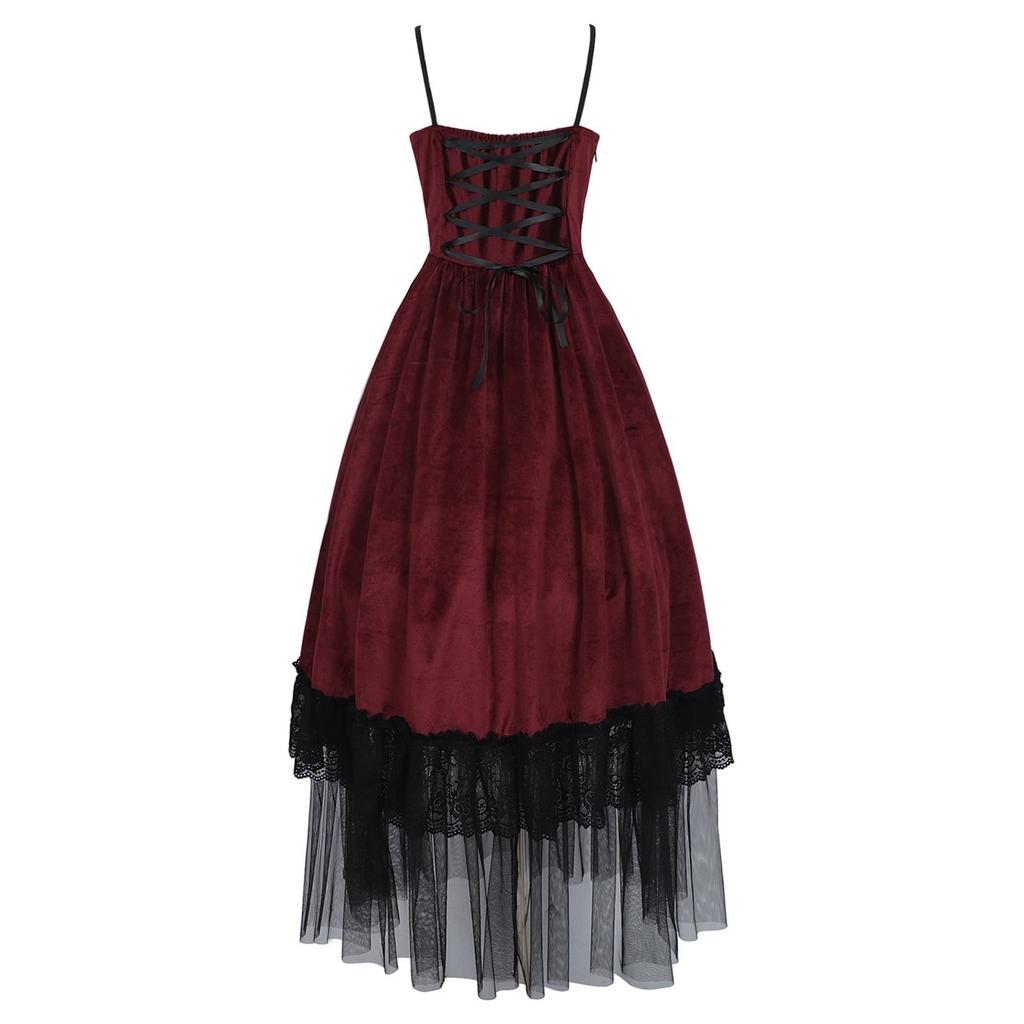Damen Hof Retro Tanzaufführungskostüme, Damen Abendkleider, Kleider, Aufführungskostüme