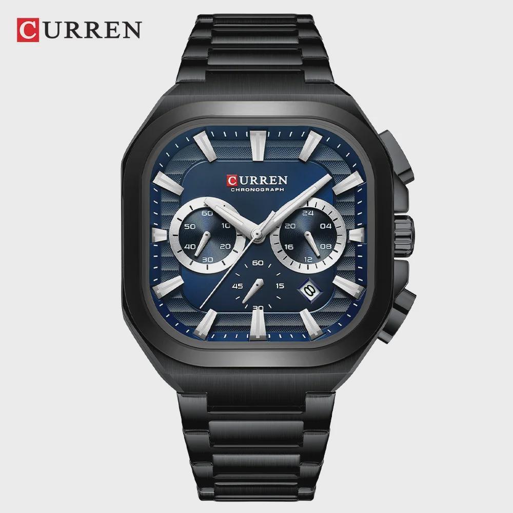 CURREN Quartz Watch Men Luxury Calendar Waterproof Business Wristwatch Luminous Big Dial Fashion Man Watch
