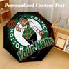 8 Rib Auto Folding Umbrella Celtic FC Print Custom Name Text Portable Rain Gear