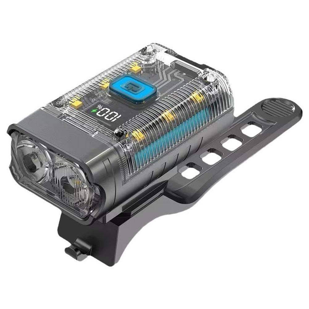 D2 Bicycle Flashlight Headlight LED Bike Light Rechargeable Bike Front Light MTB Road Bike Head Lamp Safety Night Riding Cycling