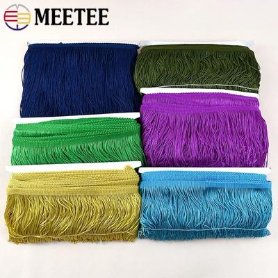 10M 10-30cm Meetee Fransen Quasten Fransen Taschen Dekorative Verzierungen Fransen für Vorhänge Kleidung Spitze Band Stoff Zubehör