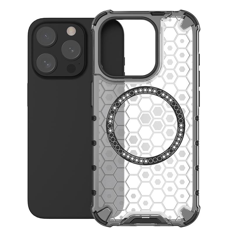 Custodia Trasparente di Lusso Magnetica Magsafe per Ricarica Wireless per IPhone 15 14 Plus 13 12 11 Pro Max Cover Antiurto a Protezione Completa