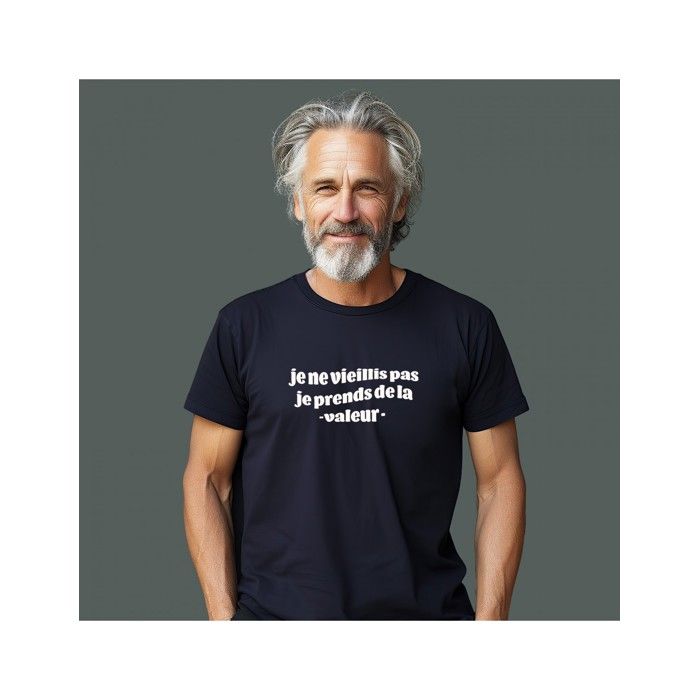 We Are Family - MEN'S T-SHIRT I DON'T GET OLD I GAIN VALUE BLUE BLUE L