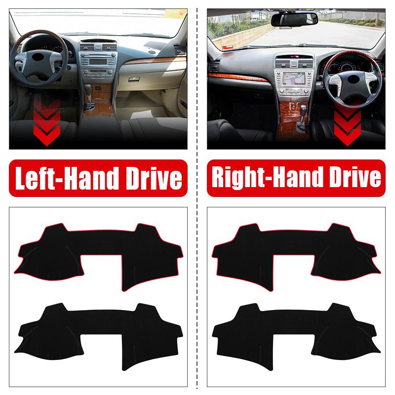 For Toyota Camry 40 XV40 2007 - 2011 Car Dashboard Cover Avoid Light Sun Shade Pad Anti-UV Carpets Non-Slip Mats 2008 2009 2010