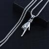 Halskette Silber Stahl Kette Hand Finger 374