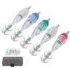 LED Underwater Fishing Lure Light Deep Drop Shape Waterproof Flashing Bait Lure Lamp