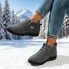 Waterproof Warm Low Top Casual Winter Snow Boots For Women Large Size