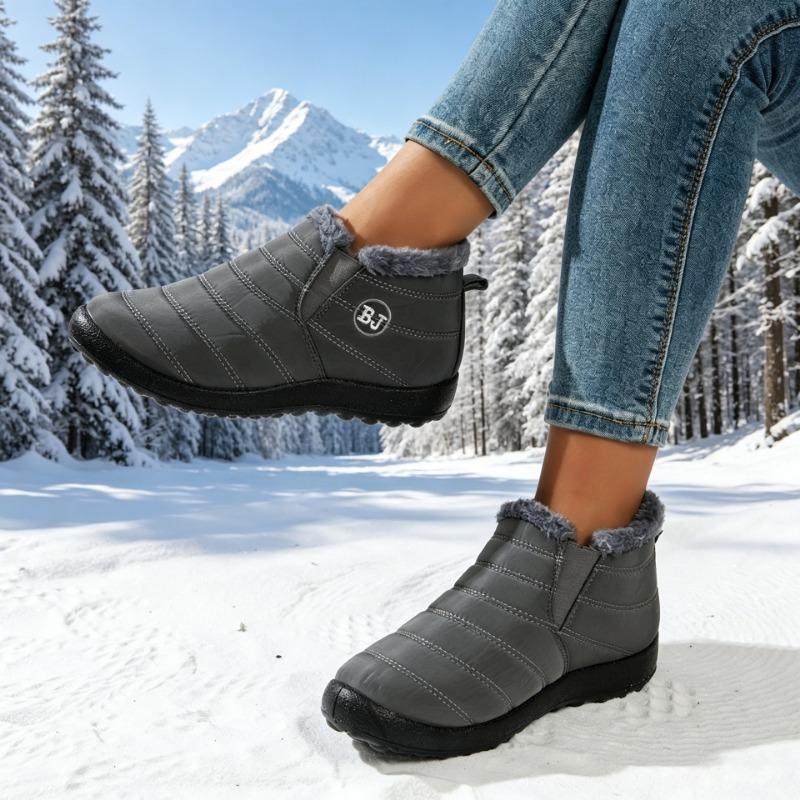 Waterproof Warm Low Top Casual Winter Snow Boots For Women Large Size