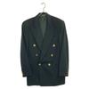 Gianfranco Ferre Black gold button wool double breasted peaked lapel jacket Jacket 48 greenUsed