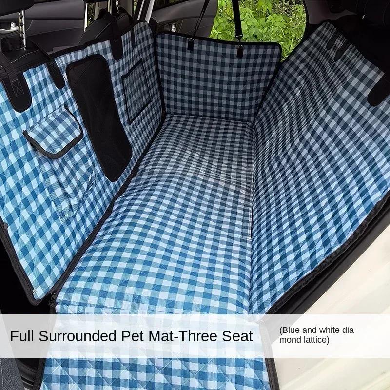 Car Back Seat Cover Large Dog Travel Protective Cover Bearing 100kg Durable Mat for Cars Truck SUV Waterproof Pet Protection Mat