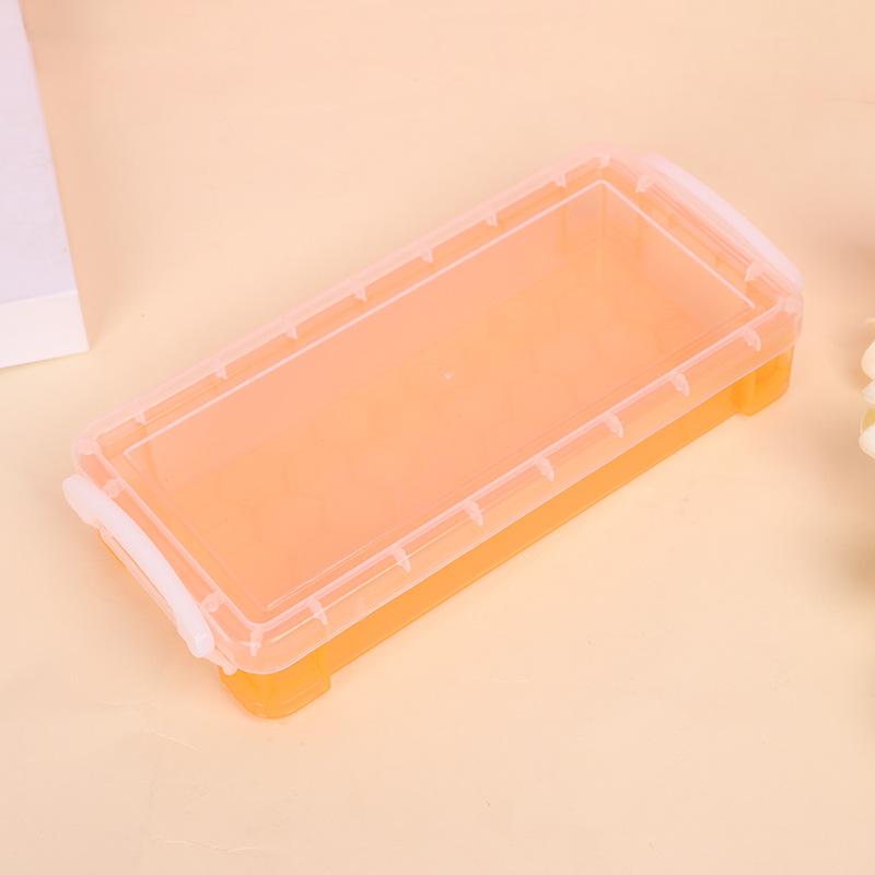 1 szt. Duża pojemność piórnika z białymi klamrami minimalistyczny styl pudełko do przechowywania organizer do malowania ołówków pudełko do przechowywania artykułów biurowych