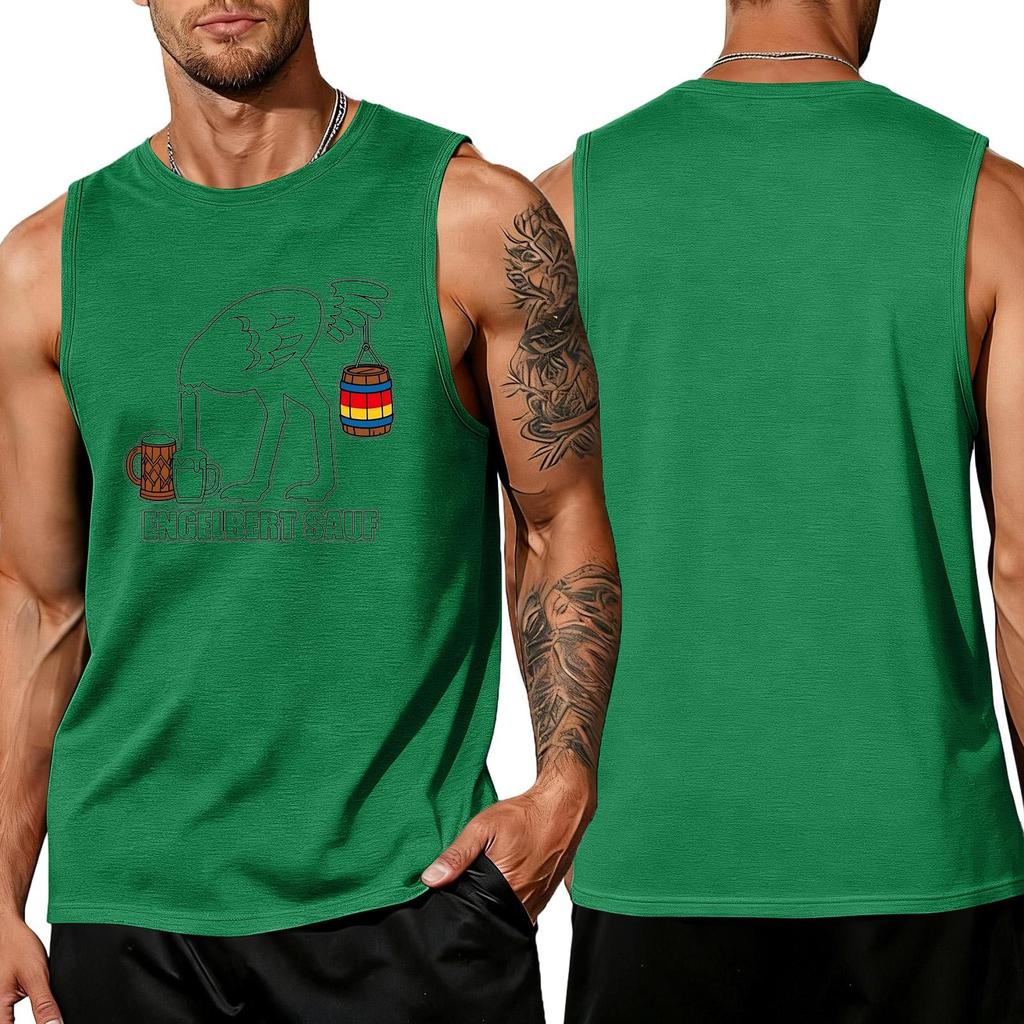 Men Sleeveless Tank Top Summer Casual Loose Fit Lightweight Muscle Shirt Beachwear Outdoor Sportswear