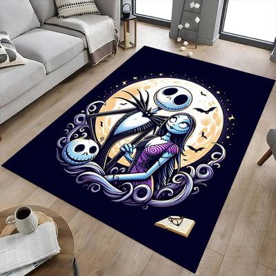 Nightmare Before Christmas Carpet For Playroom Bedroom Living Room Sofa Home Decorkids Game Area Rug Nonslip Floor Mat