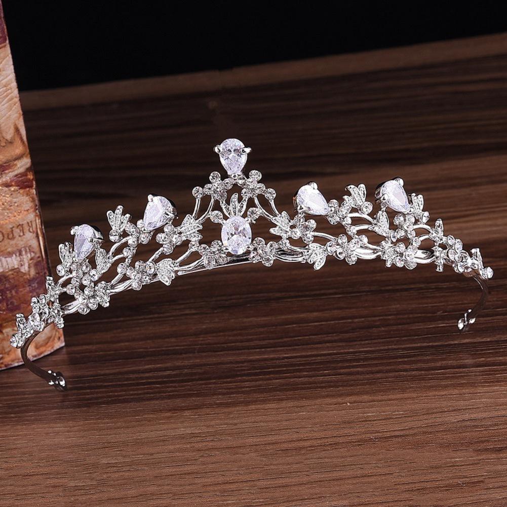Bridal Crown Wedding Dress Headgear Birthday Bar Mitzvah Accessories Versatile Luxury Diamond Headband Zircon Crown Hair Accessories