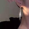Shiny Long Tassel Glitter Drop Earrings for Women Fashion Long Chain Dangle Earring Wedding Party Jewelry Gifts