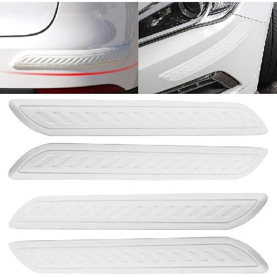 8 Packs Anti-Collision Patch Car Bumper Guard Strip Anti-Scratch Bumper Protector Trim Universal Rear Bumper Protector Car Door Edge Guards Car Side