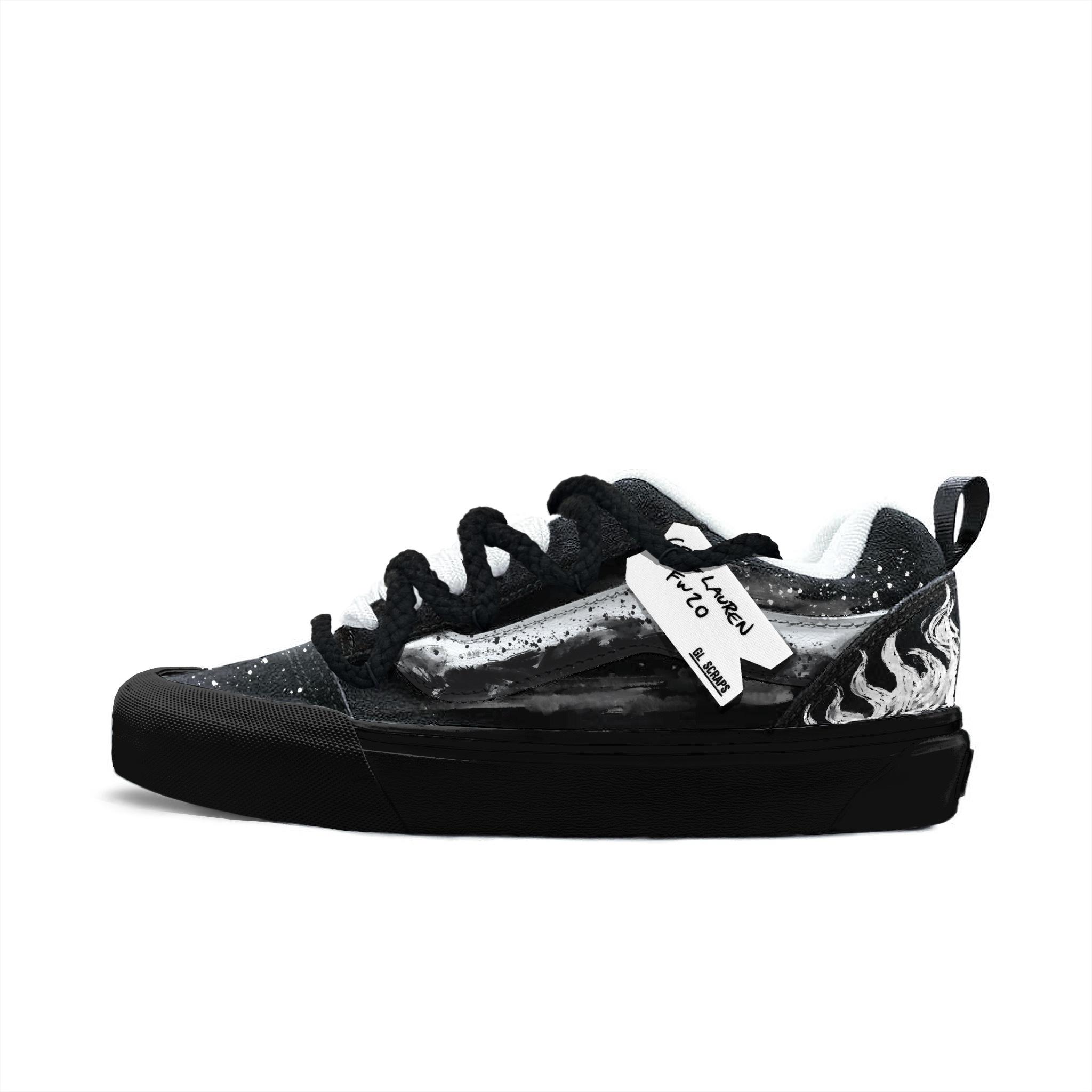 

Vans Knu Skool Abrasion Resistant Abrasion Resistant Low top Skateboard Shoes Unisex White VN0009QC6BT1(Team613-) 35