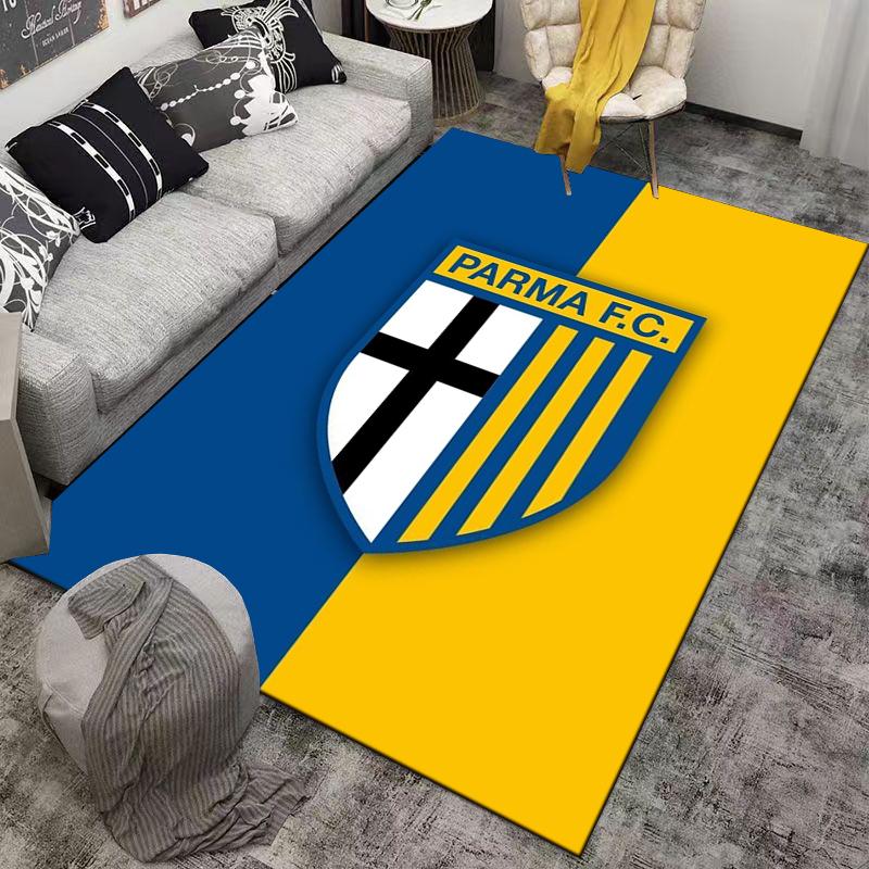"Parma F.C. Logo Carpet Blue and Yellow Design Home Decor" Suitable for use as an anti-slip for living room bedroom sofas