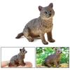 4Pcs Wolf Figurines Realistic Jungle Animal Model Figures Early Educational Toy X3UC