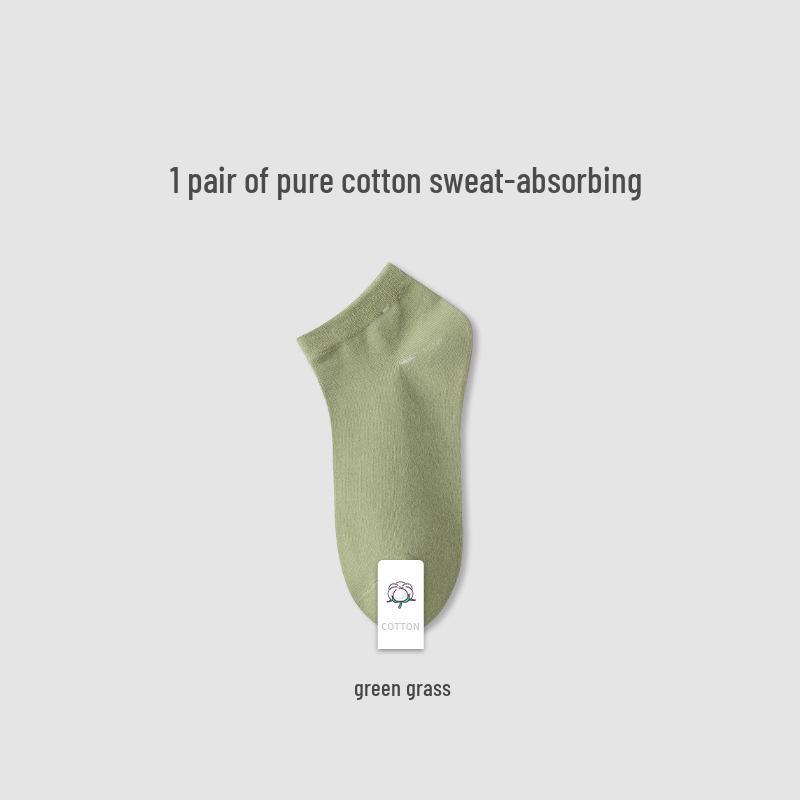 Damen Sommer Dünne Baumwollsocken - Kurz, Atmungsaktiv, Nahtlos, Schweißabsorbierend Candy-Farben für Frühling/Sommer.