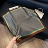 New silk scarf women's fashion versatile high-end small square scarf Korean version neck protection scarf spring and autumn retro scarf binding bag