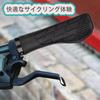 Anti-Slip Silicone Handlebar Bicycle Grip 132mm Black Durable Rubber Aluminum