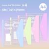 1/4/5Pcs A4 File Folder Transparent Detachable Data Book Students Stationery Office Storage Booklet School Office