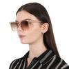 Calvin Klein Brown Gradient Square Ladies Sunglasses Ck20519s 270 55