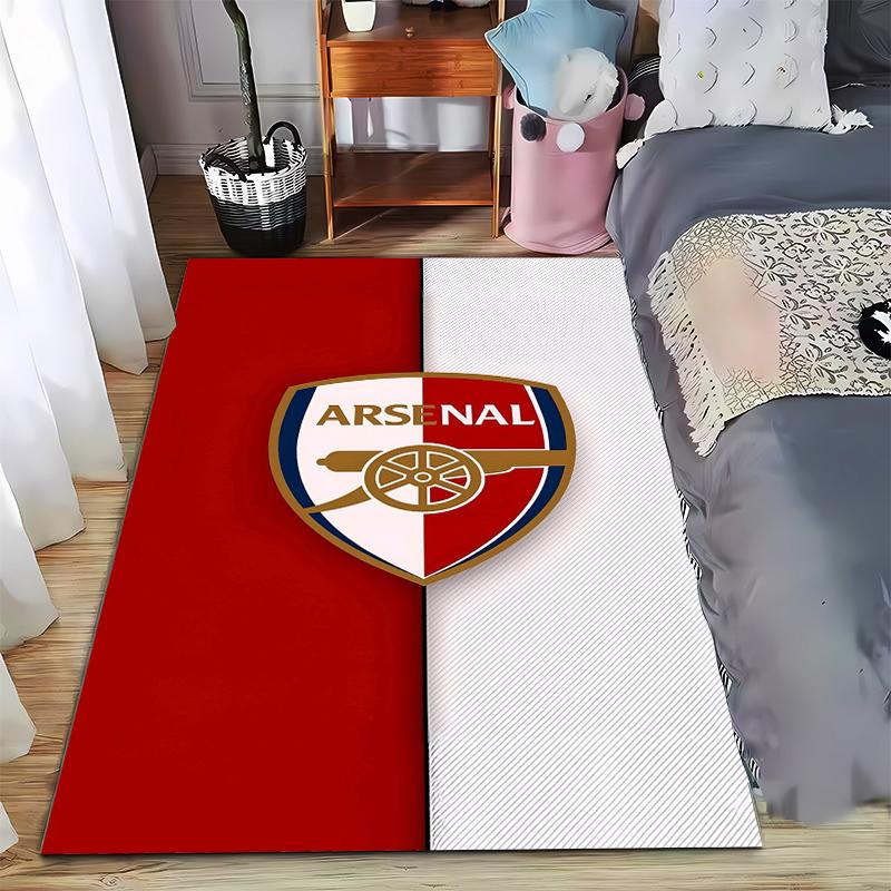 "Arsenal Logo Teppich Rot und Weiß Indoor Fußmatte Dekoration" Geeignet zur Verwendung als Anti-Rutsch für Wohnzimmer Schlafzimmer Sofas