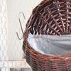 Hand Made Wicker Rattan Flower Planter Wall Hanging Wicker Rattam Basket Garden Vine Pot Plants Holder Garden Pots Home Decor