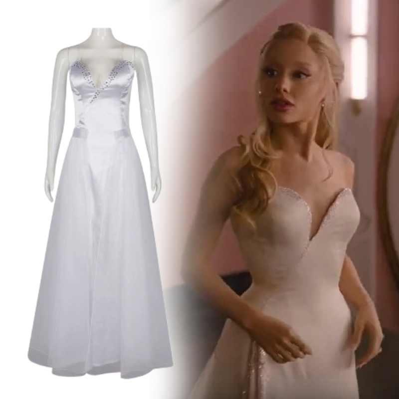 Wicked For Good Glinda Cosplay Costume For Women With Polyester Long Dress For Halloween And Stage Performances