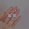 Rose Earrings Natural Freshwater Pearl Earrings 18K Korean Version Small Fresh and Sweet Flower Stud Earrings Ins Women 2026