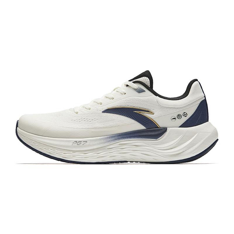 Anta PG7 Running Men Shoes Ivory White Navy Blue 112435546-1 39