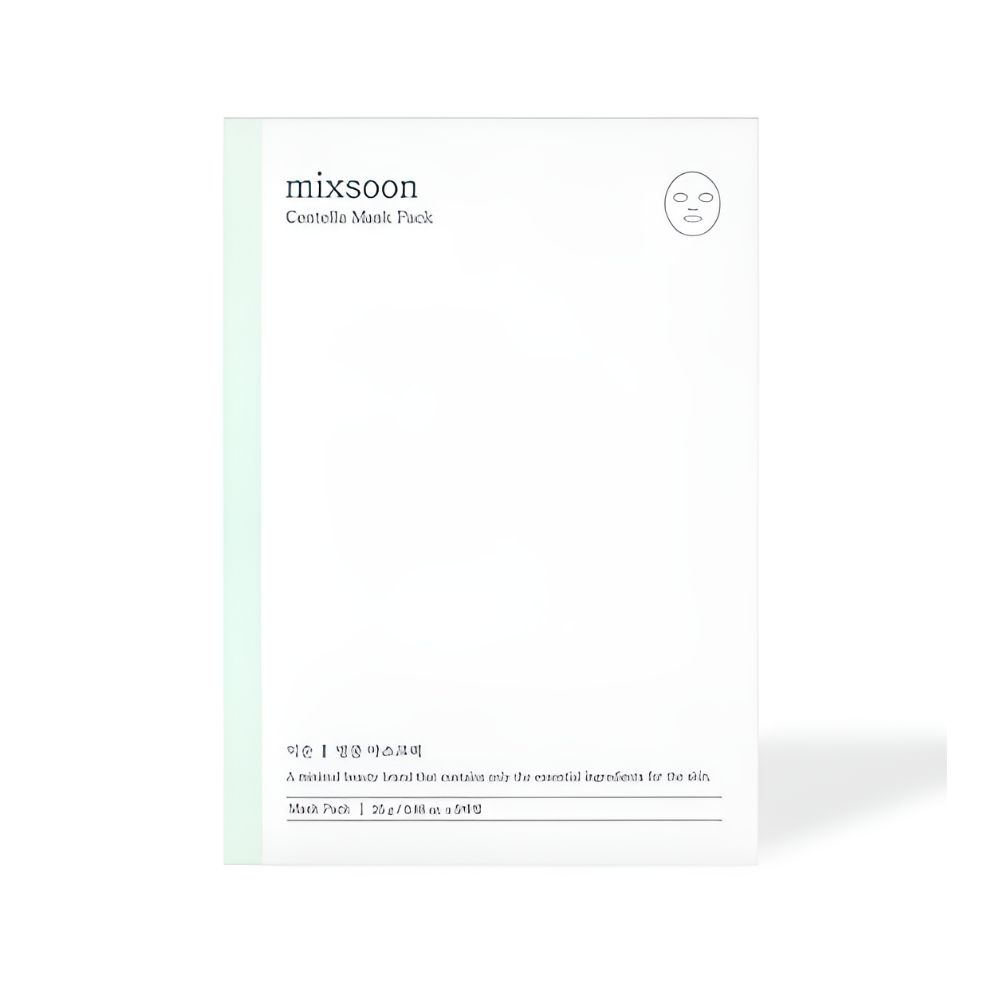 mixsoon Centella Asiatica Sheet Mask Soothing & Hydrating Facial Mask Pack (5 Sheets)