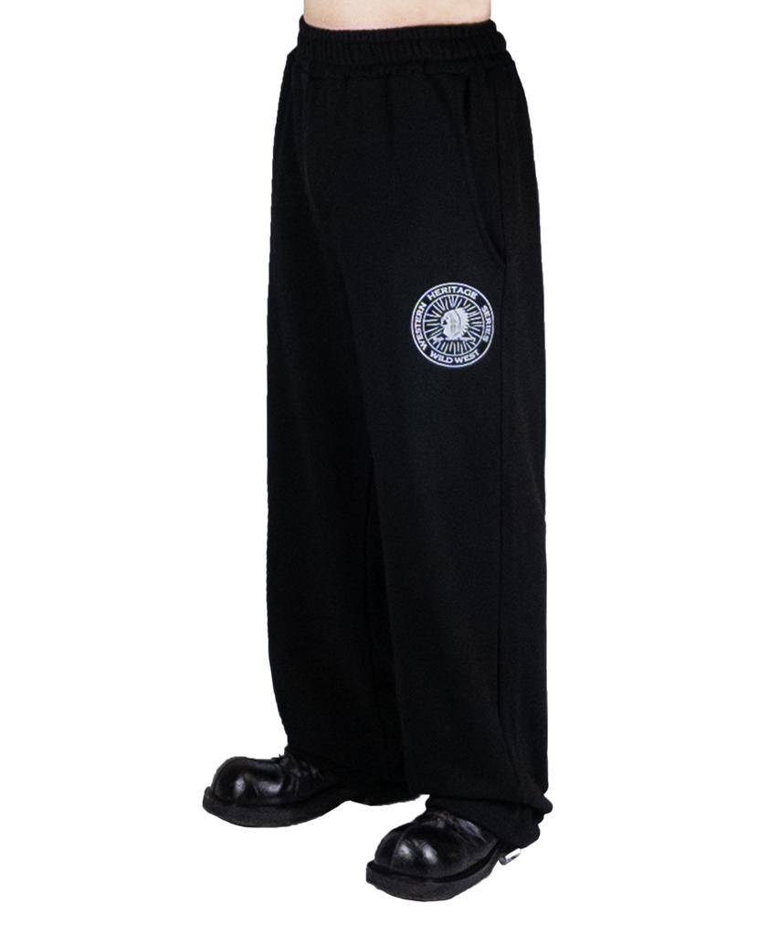 Baseubata Frontier Graphic Pants(Black)