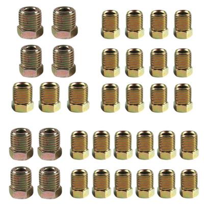 Brake Lines Fittings Assortment Rustproof Brake Lines Tubing Connector Brake Lines Connector Brake Oil Pipe Nut Union for Car
