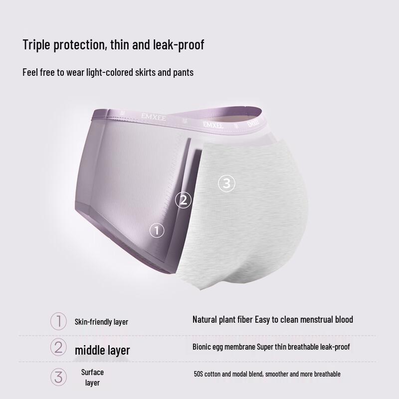 EMXEE Girls' Period Leak-Proof Underwear