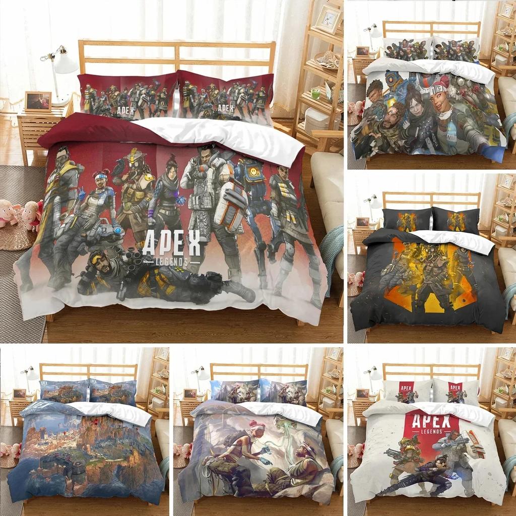 Game Duvet Cover APEX Pillowcase Legends Printed Bed Set Pillowcase Bedding Set Bed Linen Sheet Quilt Cover Full Queen King Size
