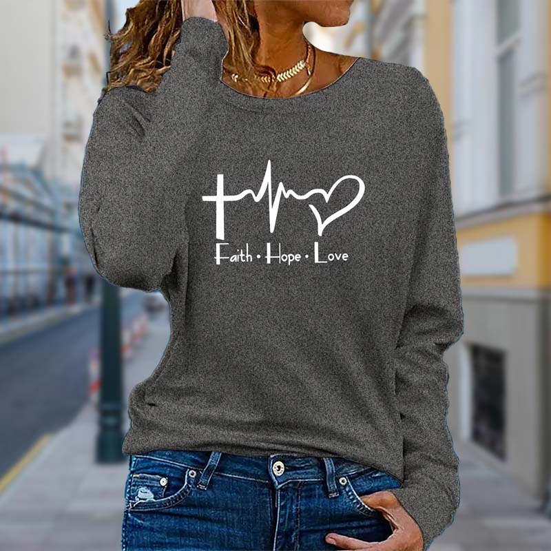 

Женские осенние топы, свободная футболка с принтом кота, повседневная футболка с длинным рукавом, верхняя блузка L серый