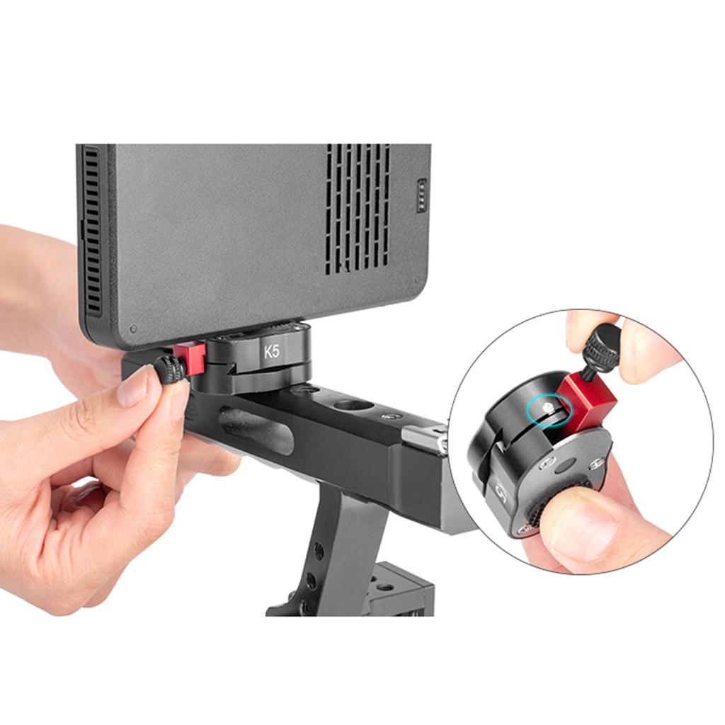 Quick Release Plate Mini Field Monitor Quick Release Plate For Lcd Monitor Magic Arm Led Light Camera Camcorders Rig