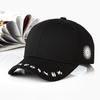 Neue Mode Buchsticken Schwarz Weiß Kappe Baumwolle Snapback Hüte Für Männer Frauen Hip Hop Angepasste Baseballkappen