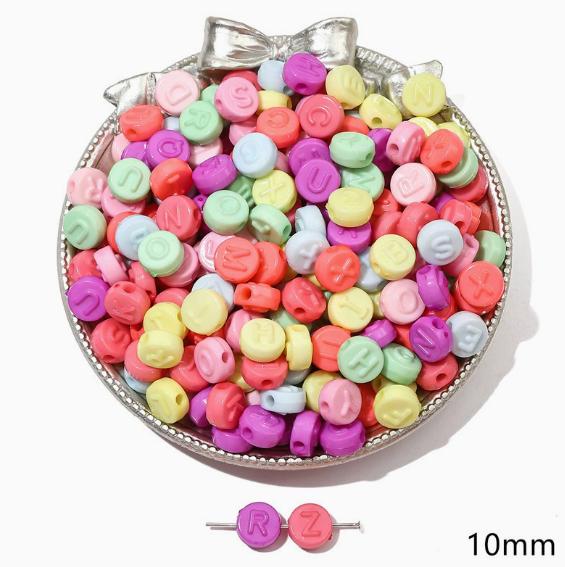

Acrylic Heart Beads for Children Loose Spacer Beads DIY Handmade Jewelry Making Pendants Necklace Bracelet Craft Materials