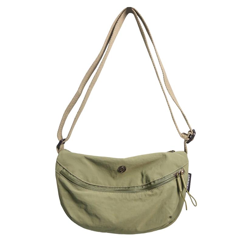 Geantă de umăr ușoară impermeabilă, culoare uni, unisex, geantă crossbody, nailon, ușoară, geantă hobo