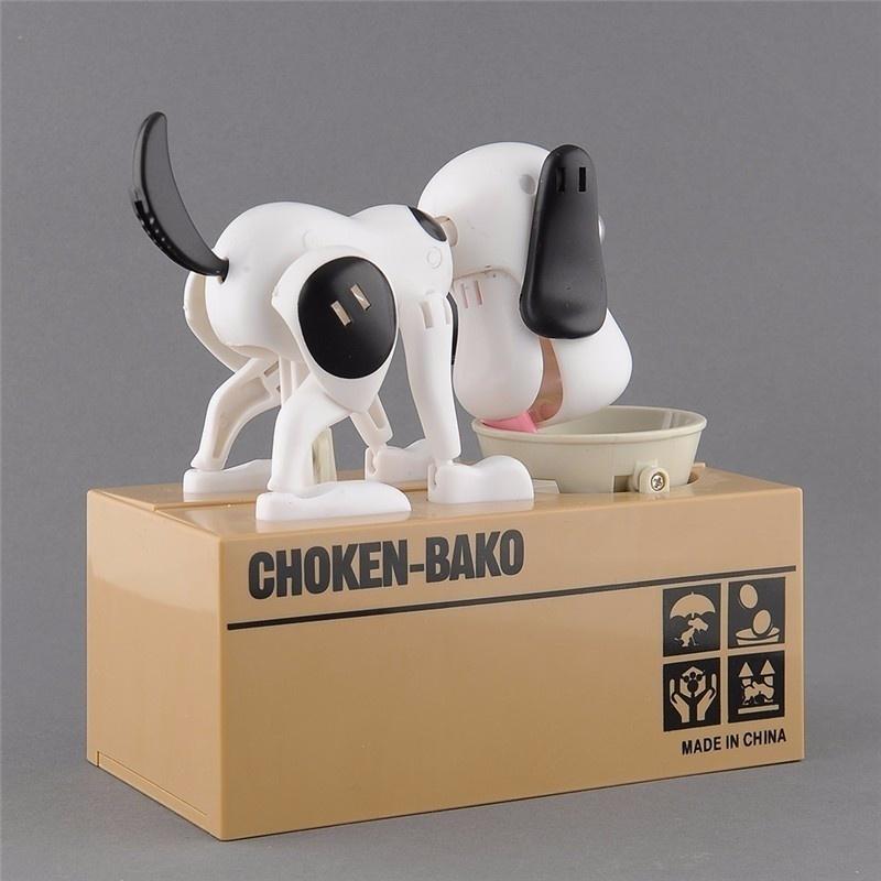 Dog Money Box Collection Piggy Bank Coin Bank Saving Box Catoon Puppy Hungry Robotic Cute Hot