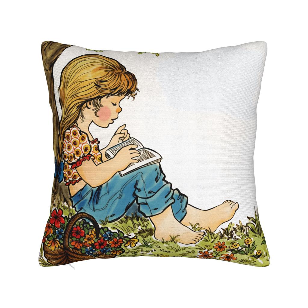 Art Sarah Kay Swing Girl Pillow Cover Comfy Cushion Cover Funny Pillow Case For Office Car Home Decor