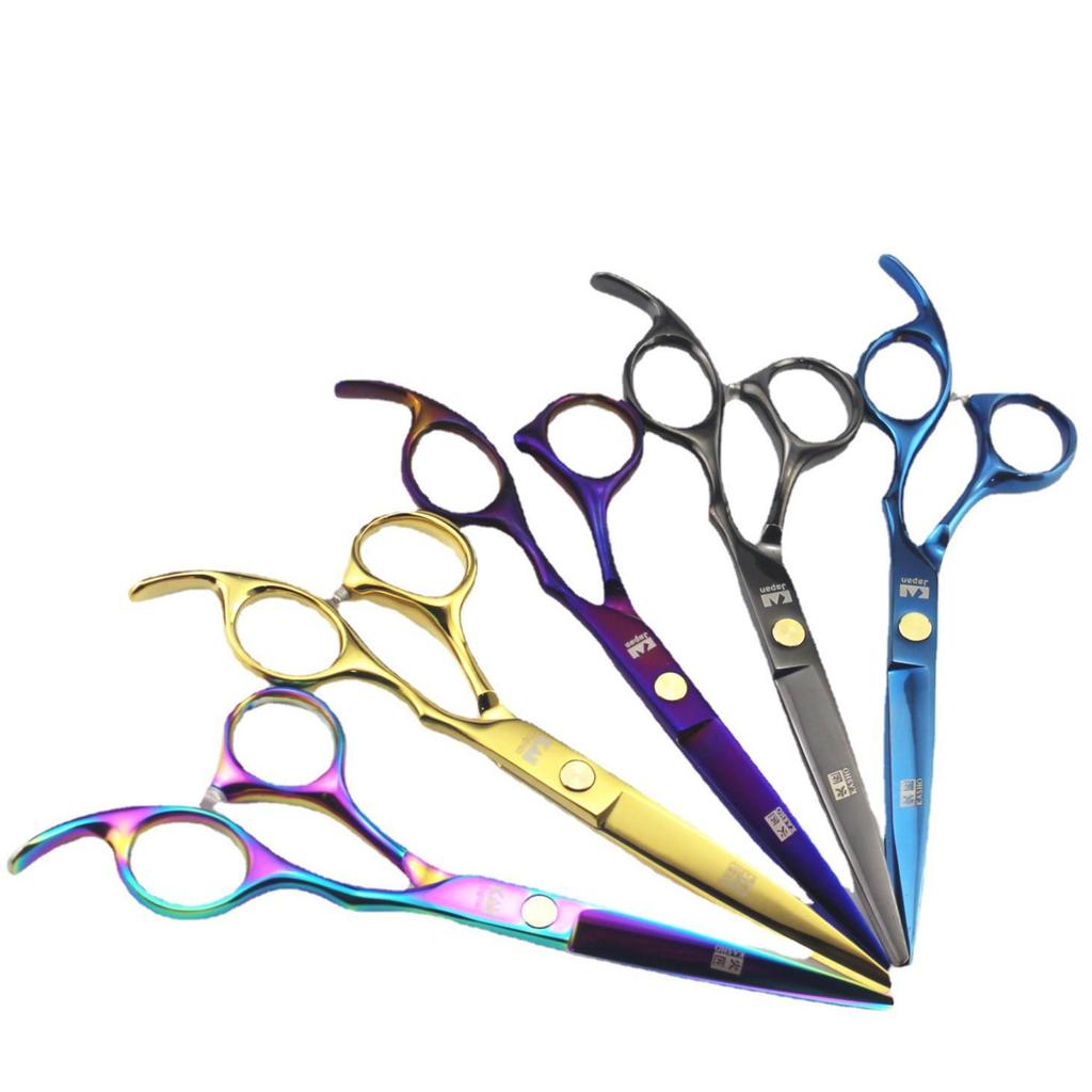 6.0-Inch Hairdressing Scissors: Straight, Bangs, Thinning Options in 5 Colors