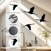 3Pcs/set Cartoon Bird Hanging Pendant Black Metal Hanging Ornaments Wild Goose Wall Pendant  Bedroom