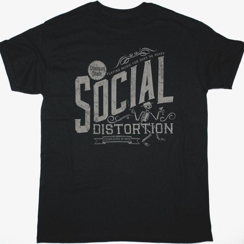 Черная футболка Social Distortion Премиум-качества S разноцветный