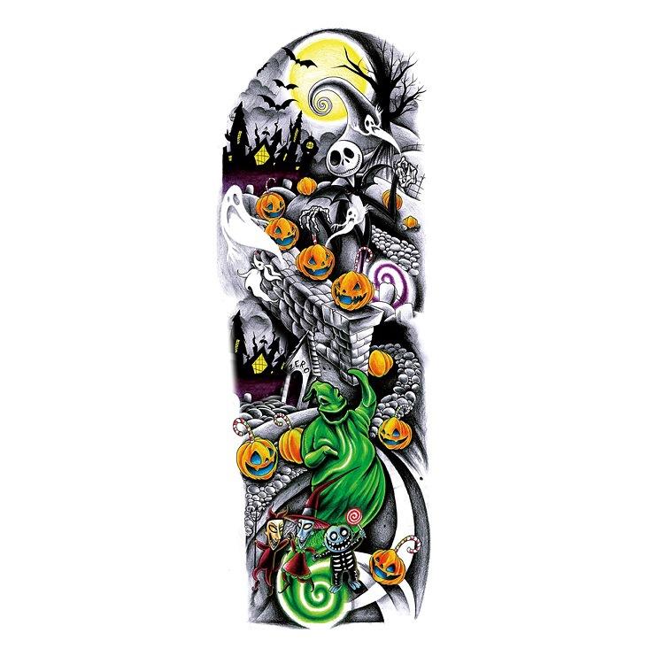 Full Arm Tattoo Sticker Large Flower Arm Waterproof Tattoo Sticker Full Arm Simulation Tattoo Amazon Set Single Piece Tattoo