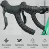 JEELAD EVA Bar Tape with End Set for Road Bikes Plugs, Anti-Slip, 2-Roll (01 - Black)